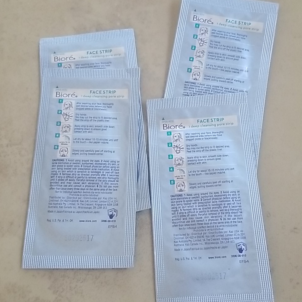 SALE! Bundle of 4 Biore Face Strip